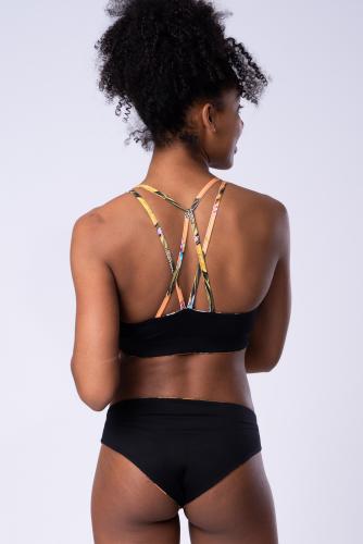 Africa Orange Diamant Back - Sports Bra/ Bikini Top (reversible)