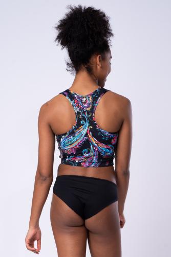 Paisley Crop Top - Sports Bra/ Bikini Top