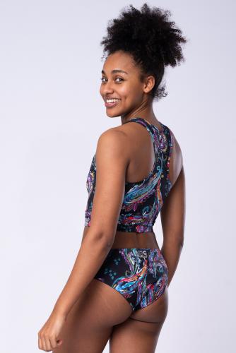 Paisley Crop Top - Sports Bra/ Bikini Top