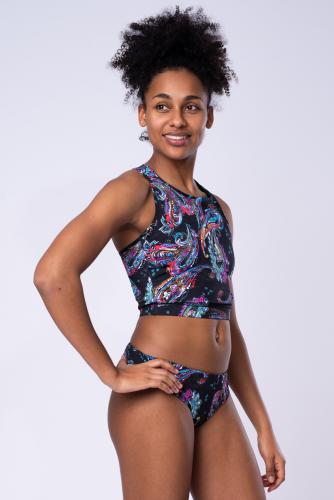 Paisley Crop Top - Sports Bra/ Bikini Top