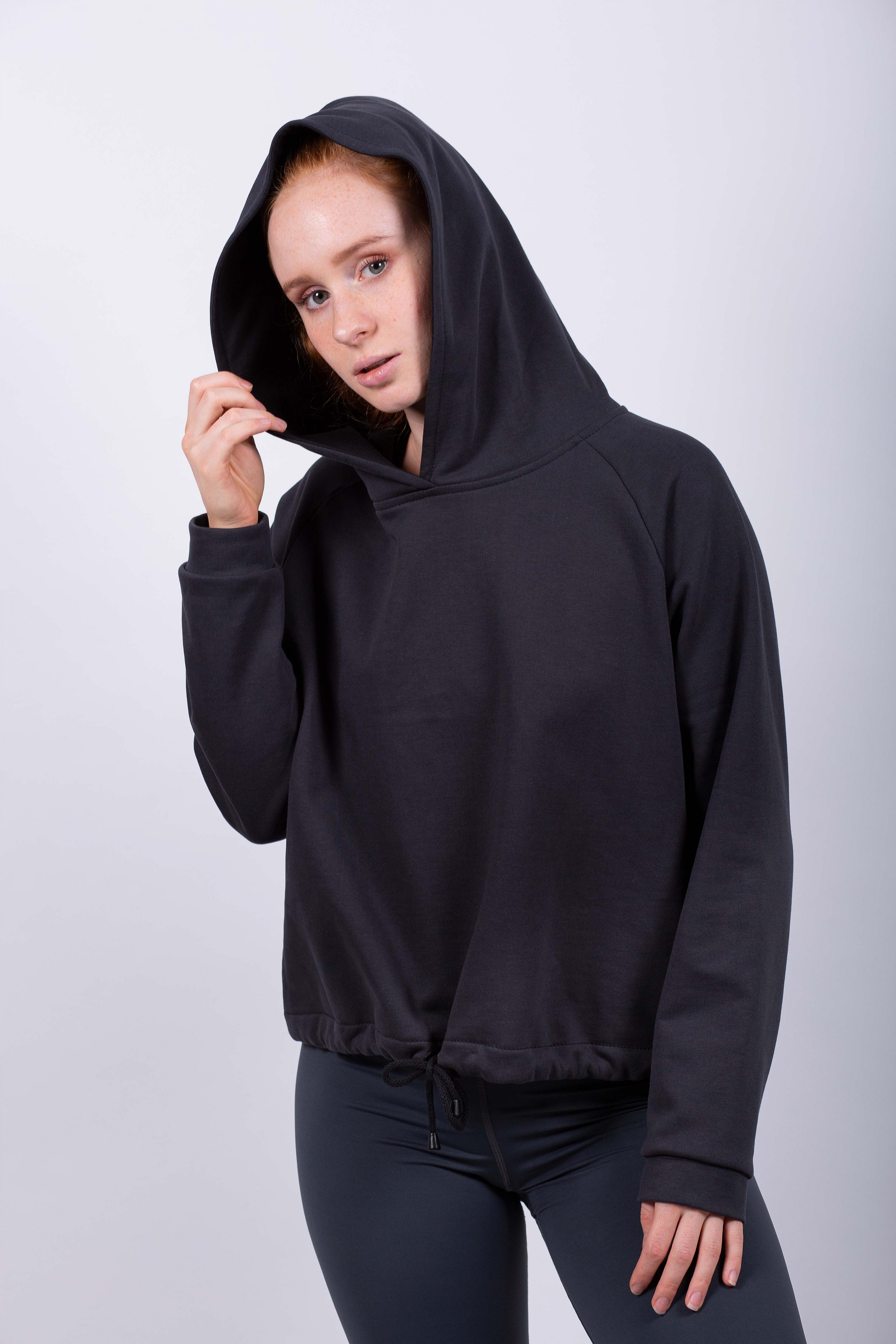 Hoodie - Coal black