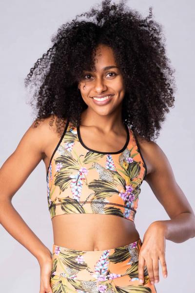 Africa Orange Racerback - sport bra / bikini top