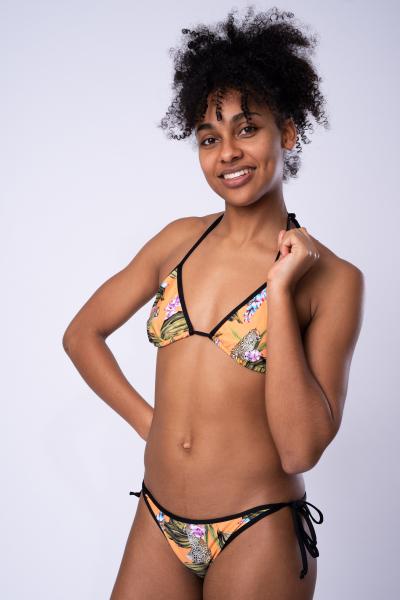 Africa Orange Triangle - Bikini Top
